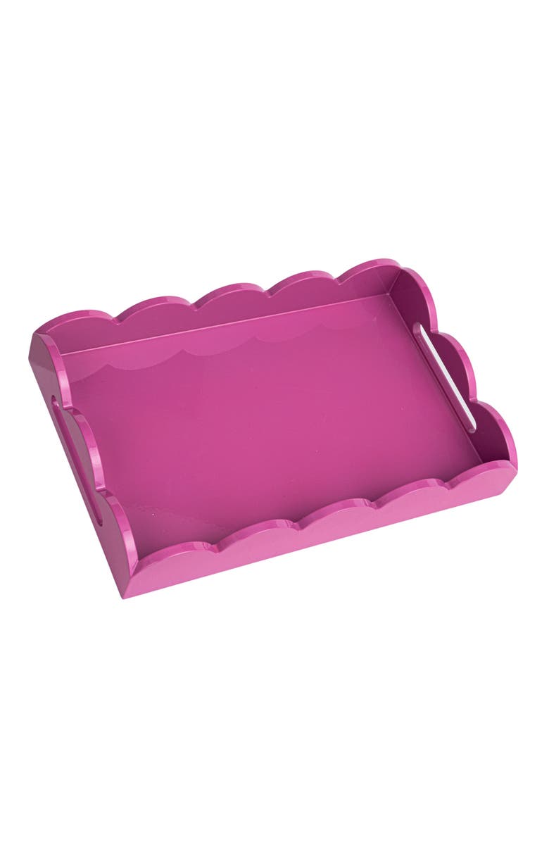 Storied Home Wood Tray, Main, color, Pink