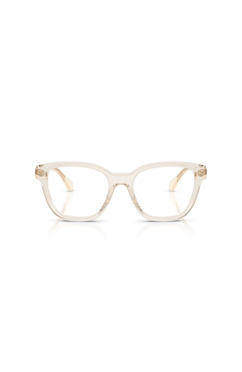 Moncler 53mm Rectangle optical glasses, Alternate, color, White