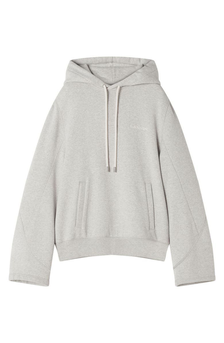 Lanvin Cotton Fleece And Cashmere Hoodie, Main, color, 