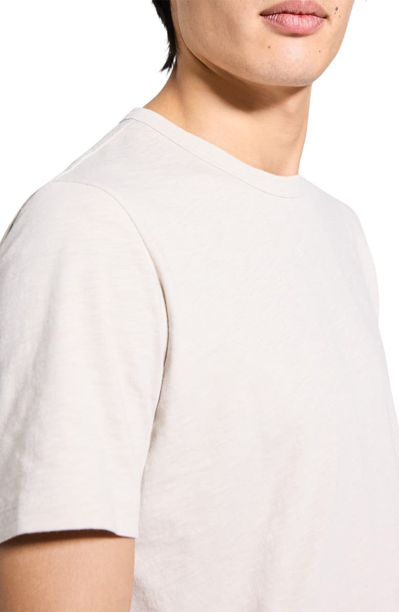Theory Essential in Cosmos Slub Cotton Tee, Alternate, color, Silver Cloud