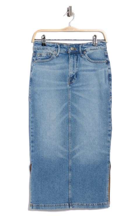 Denim Midi Skirt
