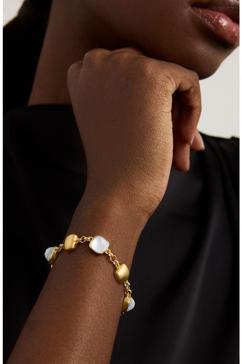 Galleria Station Bracelet, Alternate, color, IRIDESCENT PEARL/ GOLD