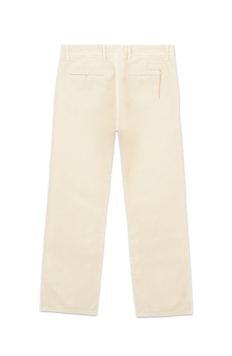 Fortela Reno Herringbone Cotton Trousers, Alternate, color, Off White