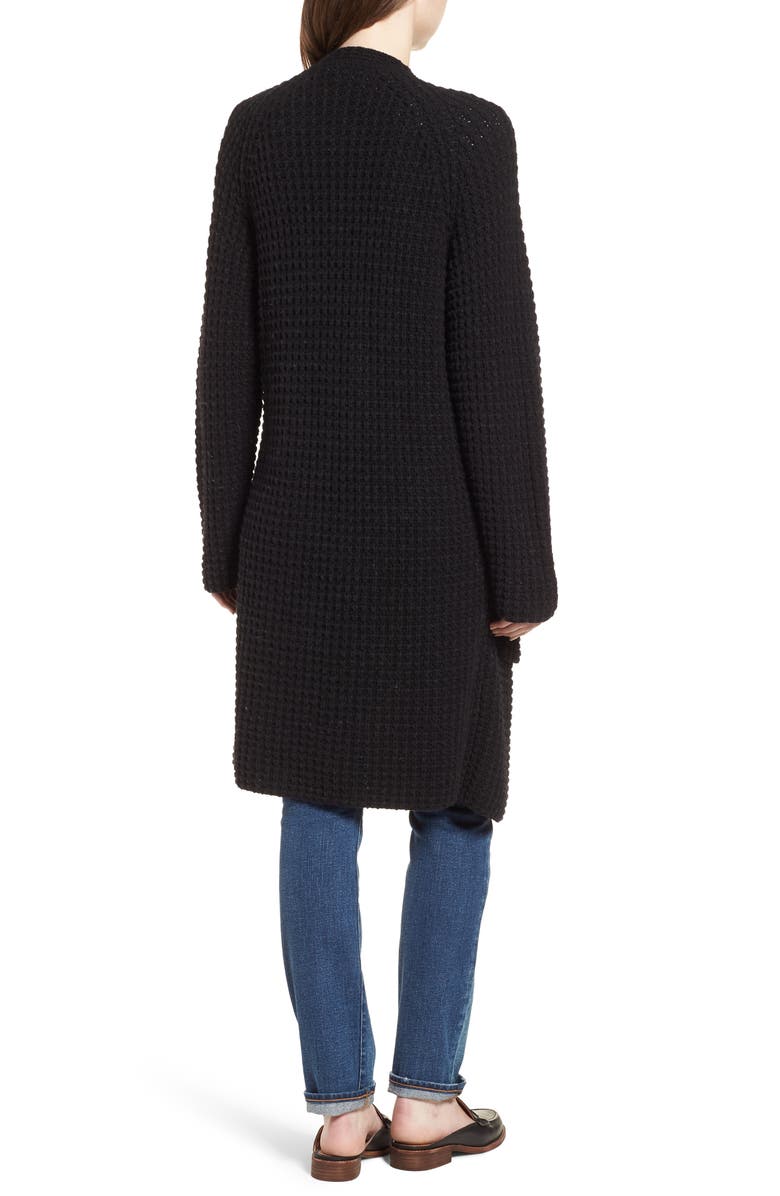 Madewell Waffle Stitch Sweater Jacket, Alternate, color, 