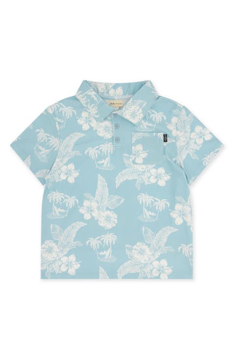 Kids' Feel Good Tech Floral Performance Polo (Big Kid)