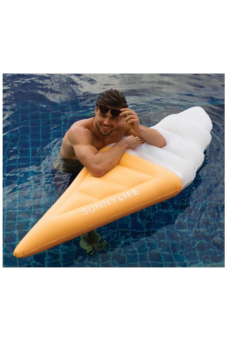 'Really Big' Inflatable Ice Cream Pool Floatie, Alternate, color, WHITE