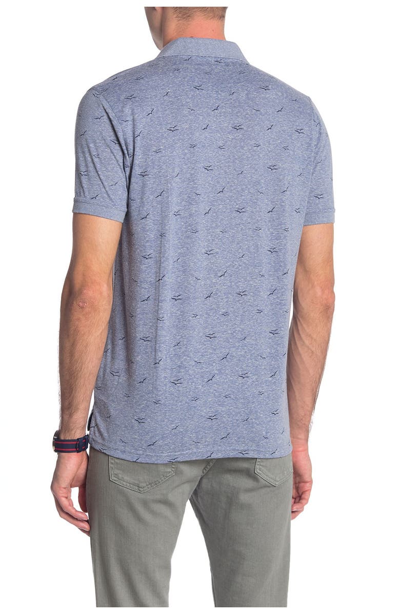 Report Collection Bird Print Slub Polo, Main, color, 