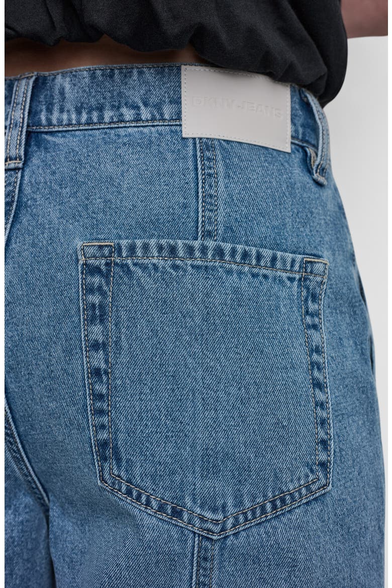 High Waist Ankle Wide Leg Utility Jeans, Alternate, color, WATERFALL