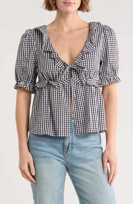 Abound Short Sleeve Ruffle Top