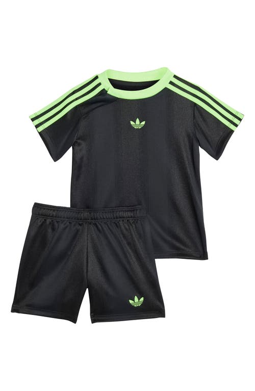 Adidas Originals Adidas Jacquard T-shirt & Shorts Set In Black