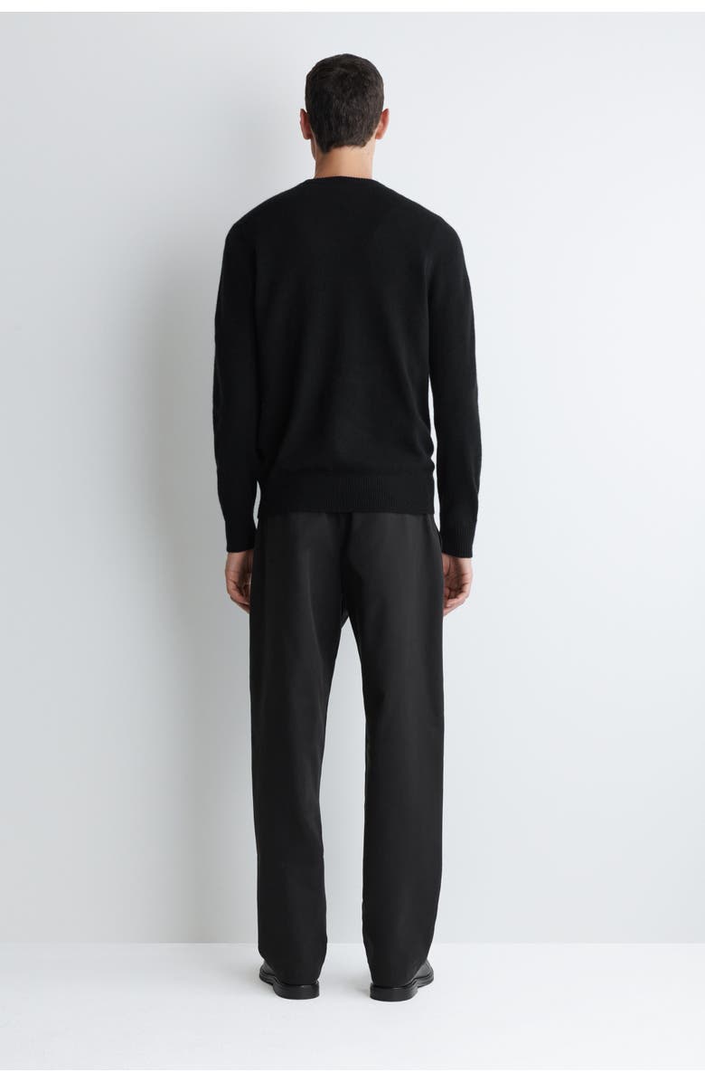 COS Seamless Cashmere Crew-Neck Sweater, Alternate, color, Black