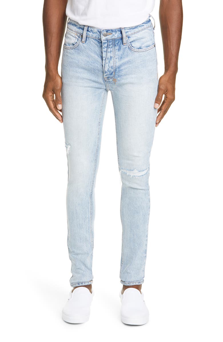 Ksubi Van Winkle The Streets Stitched Skinny Jeans, Main, color, 