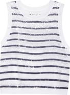 Milly Stripe Sequin Shell