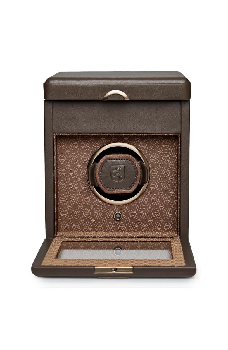 WOLF Earth Single Watch Winder, Main, color, Coffee