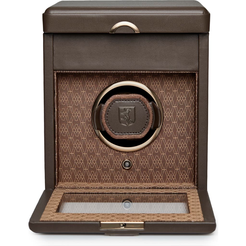 Wolf Earth Single Watch Winder In Coffee