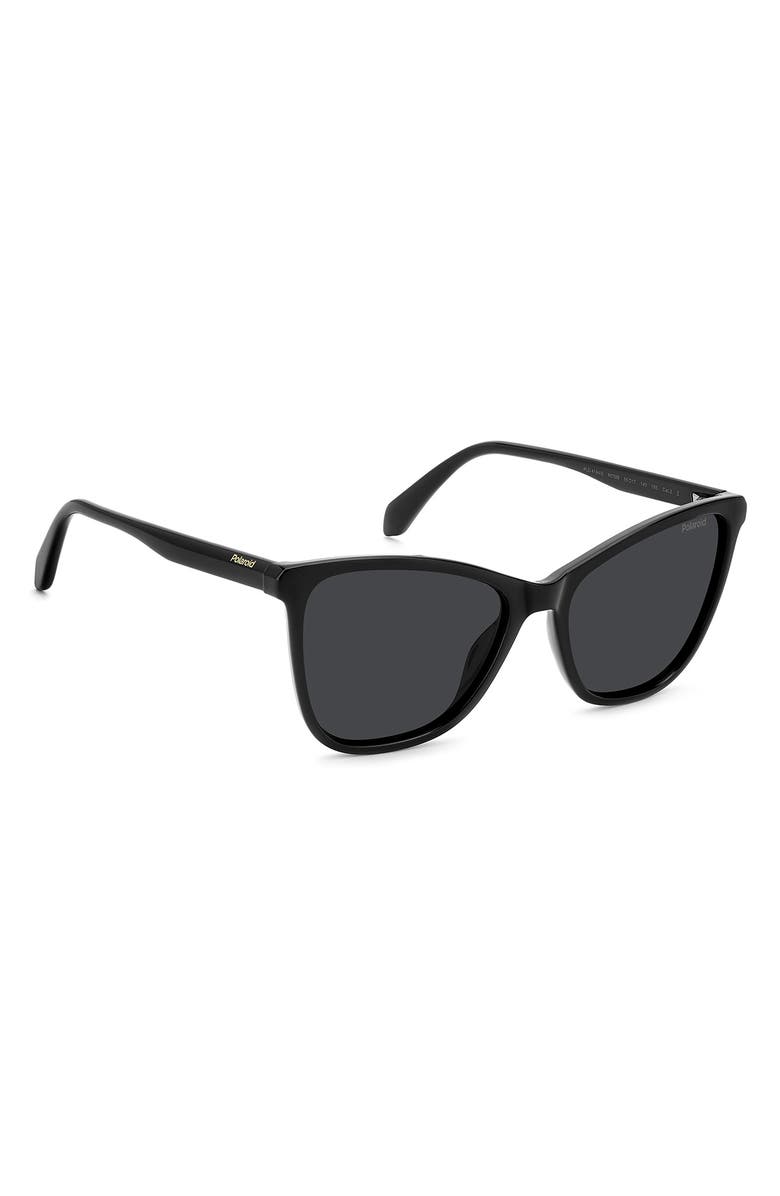 Polaroid 55mm Polarized Cat Eye Sunglasses, Alternate, color, 