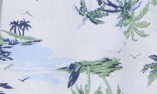 14th & Union Short Sleeve Linen & Cotton Button-up Shirt