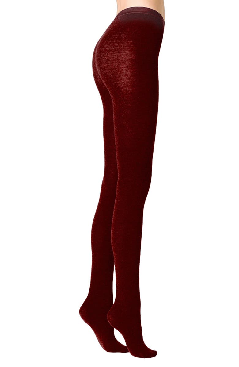 Stems Silky Soft Tights, Main, color, Wine Red