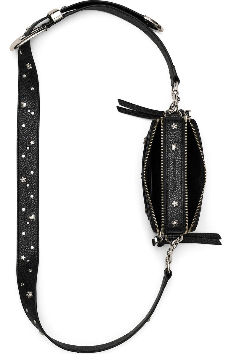 Marc Jacobs Mini Icon Stud Snapshot Bag, Alternate, color, Black Multi 2