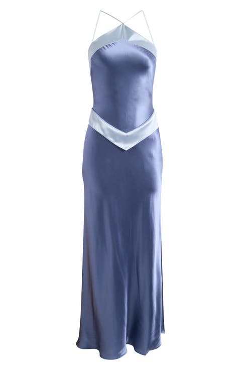 Jillian Sleeveless Silk Maxi Dress
