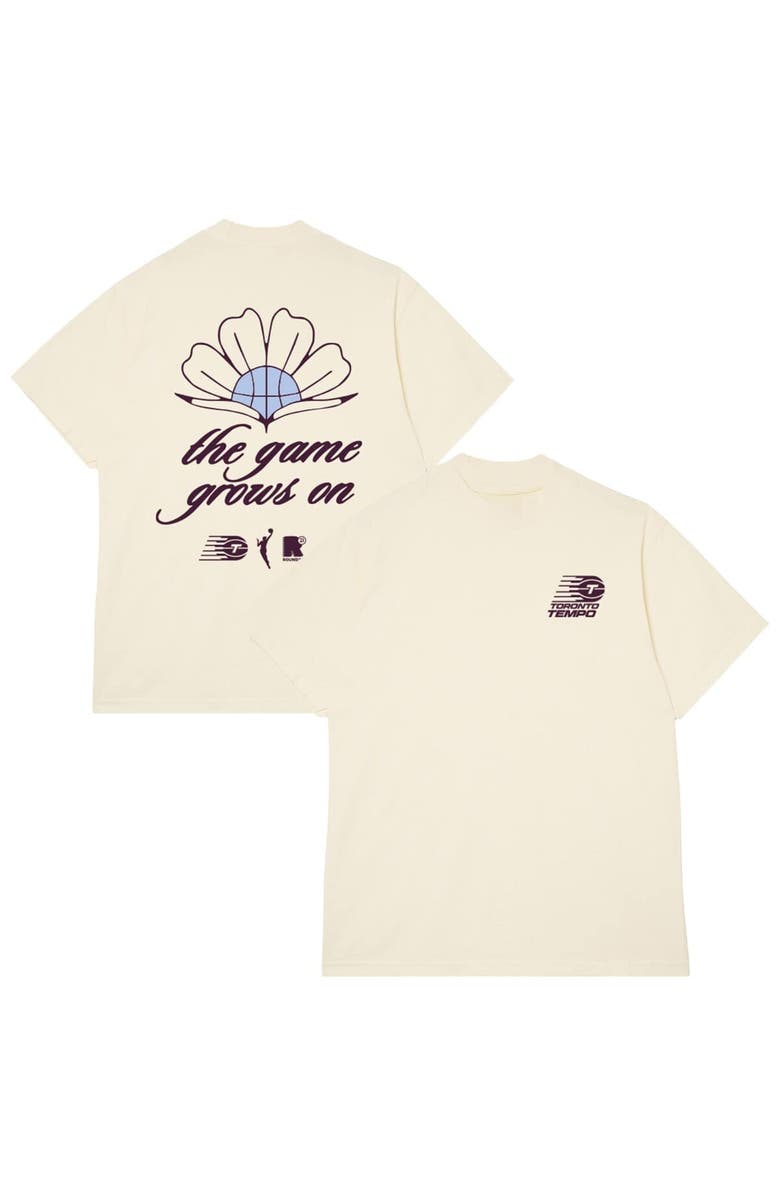 round21 Unisex round21 Cream Toronto Tempo Bloom Ball T-Shirt, Main, color, Cream