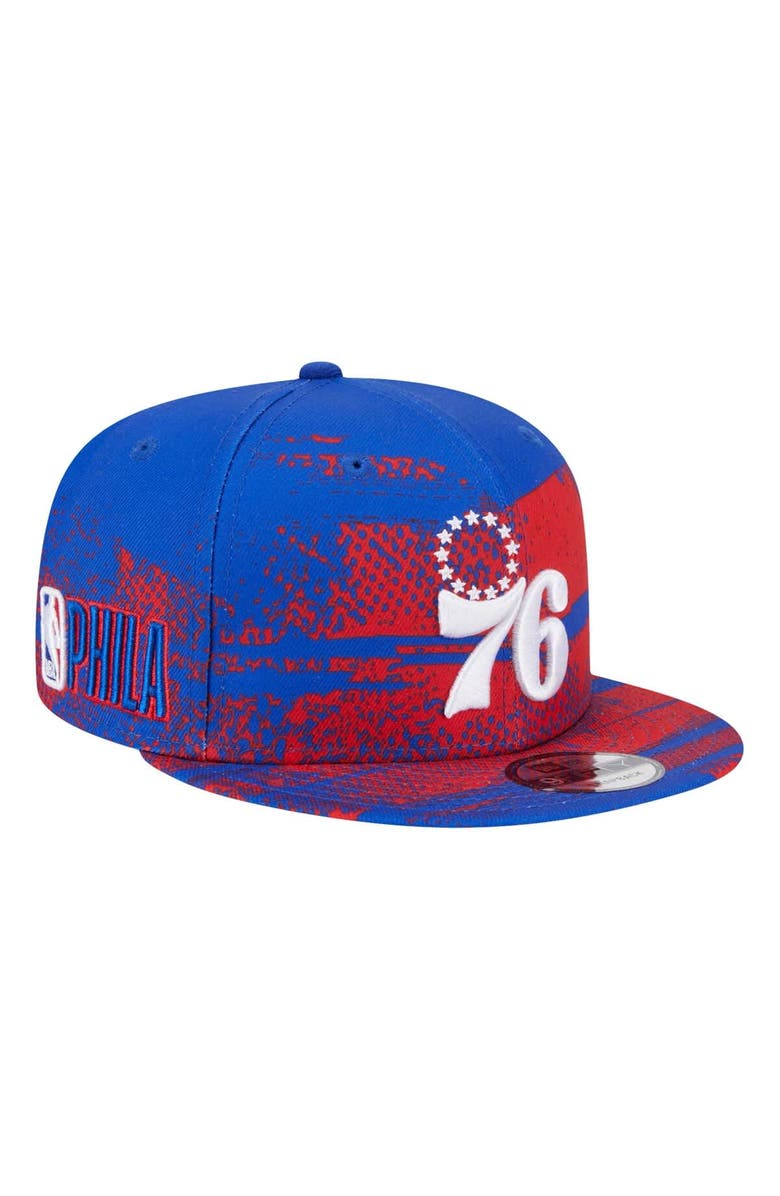 New Era Youth New Era Royal Philadelphia 76ers Tip-Off 9FIFTY Snapback Hat, Main, color, Royal