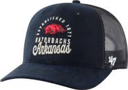 '47 Men's '47 Black Arkansas Razorbacks Pitstop Trucker Adjustable Hat