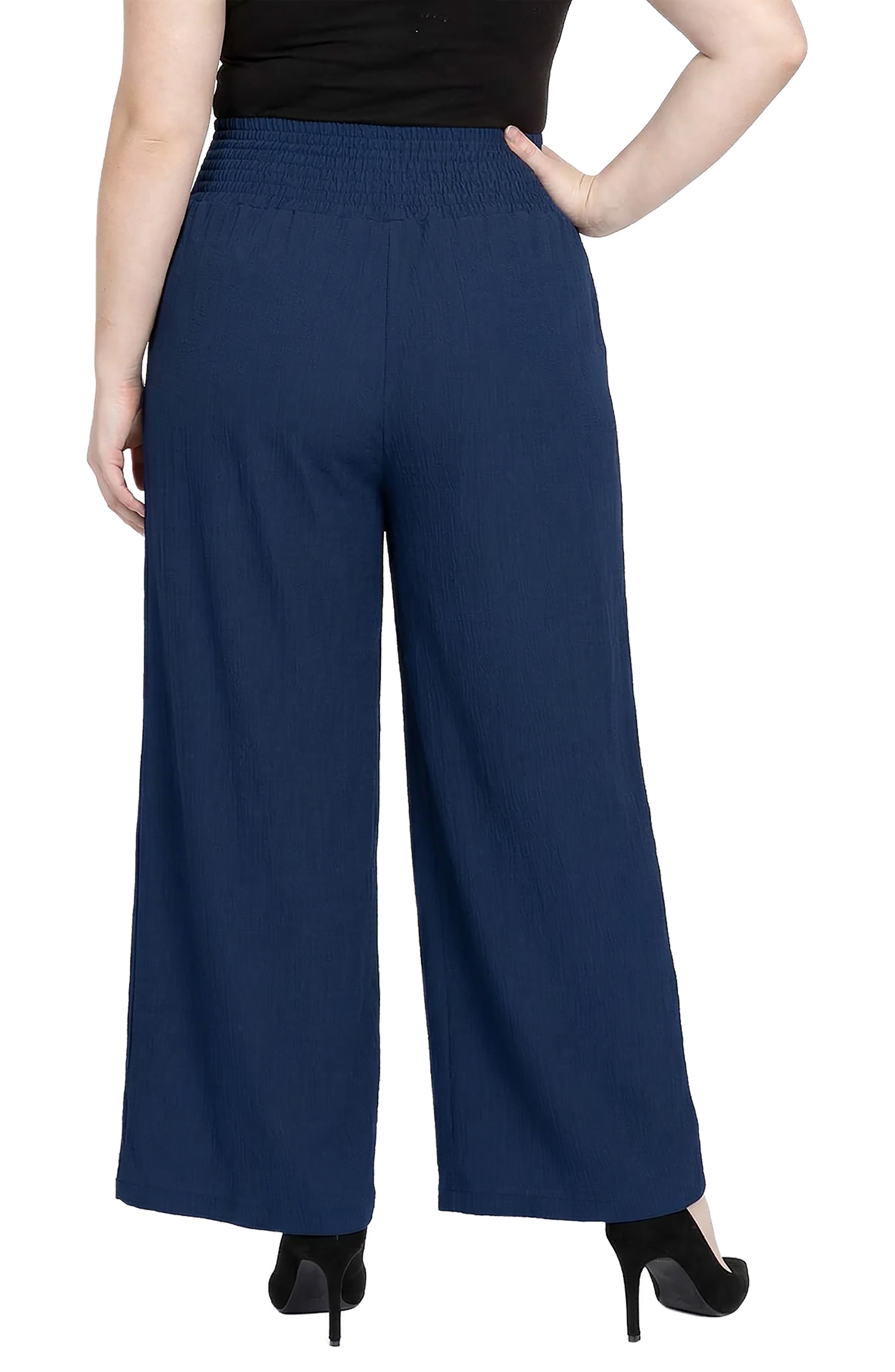 Smock Waist Wide Leg Pants - image 4