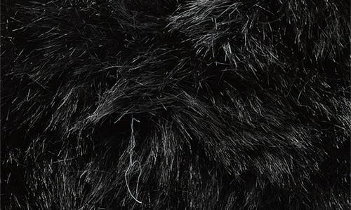La Fiorentina Faux Shearling Headband In Black
