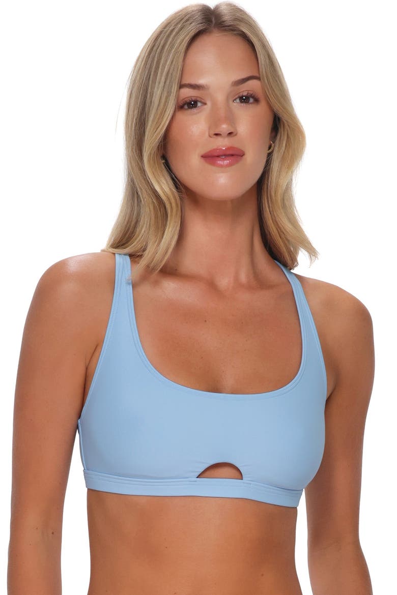 Brandi Bralette Bikini Swimsuit Top, Alternate, color, Blue Whisper