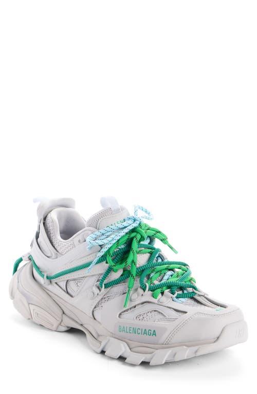 Balenciaga Track Trail Laces Sneakers Gray In White