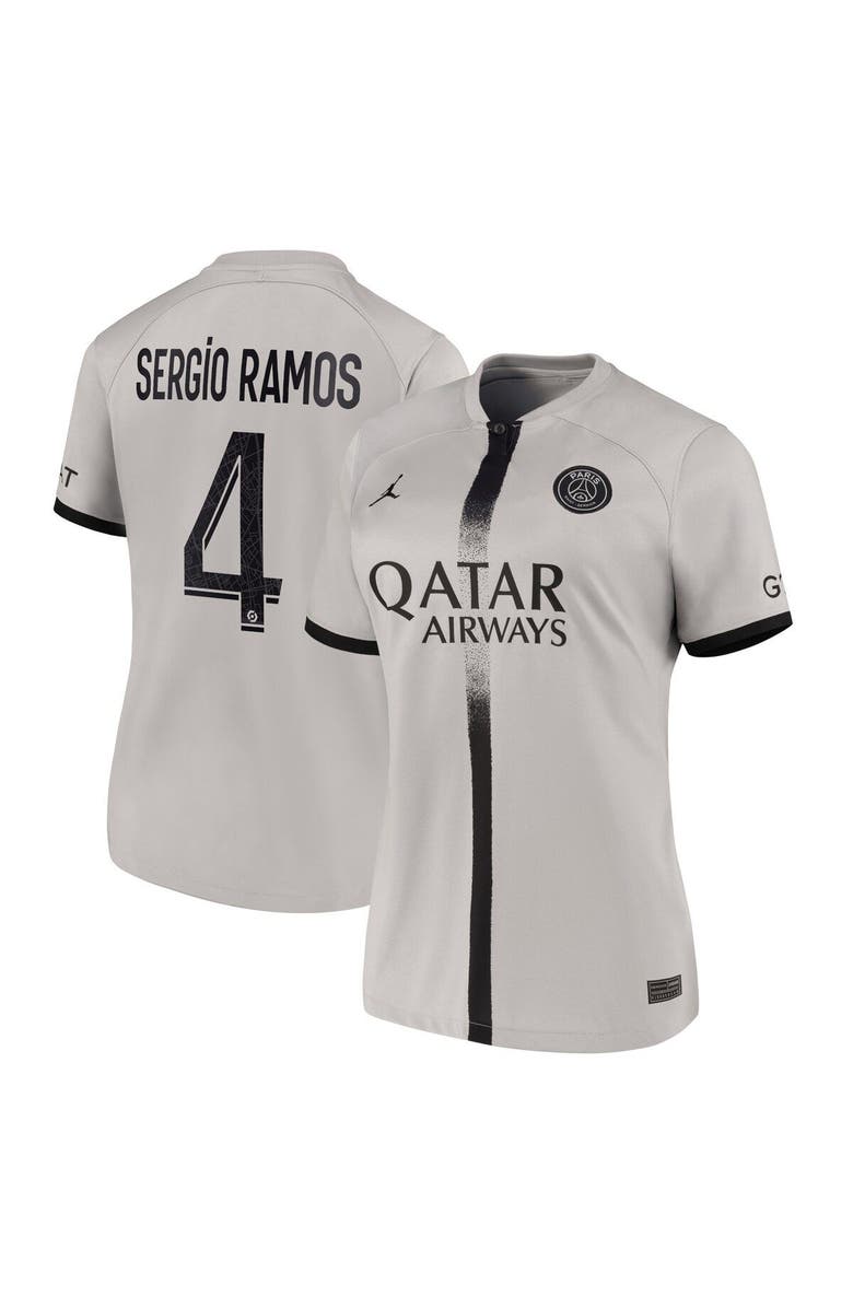 Nike Women's Nike Sergio Ramos Black Paris Saint-Germain 2022/23 Away Breathe Stadium Replica Player Jersey, Alternate, color, 
