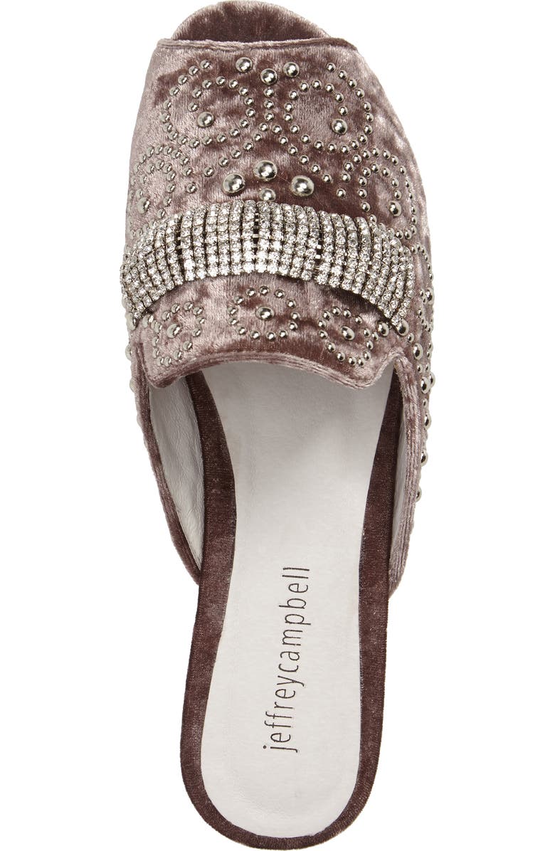 Jeffrey Campbell Talley Embellished Loafer Mule, Alternate, color,