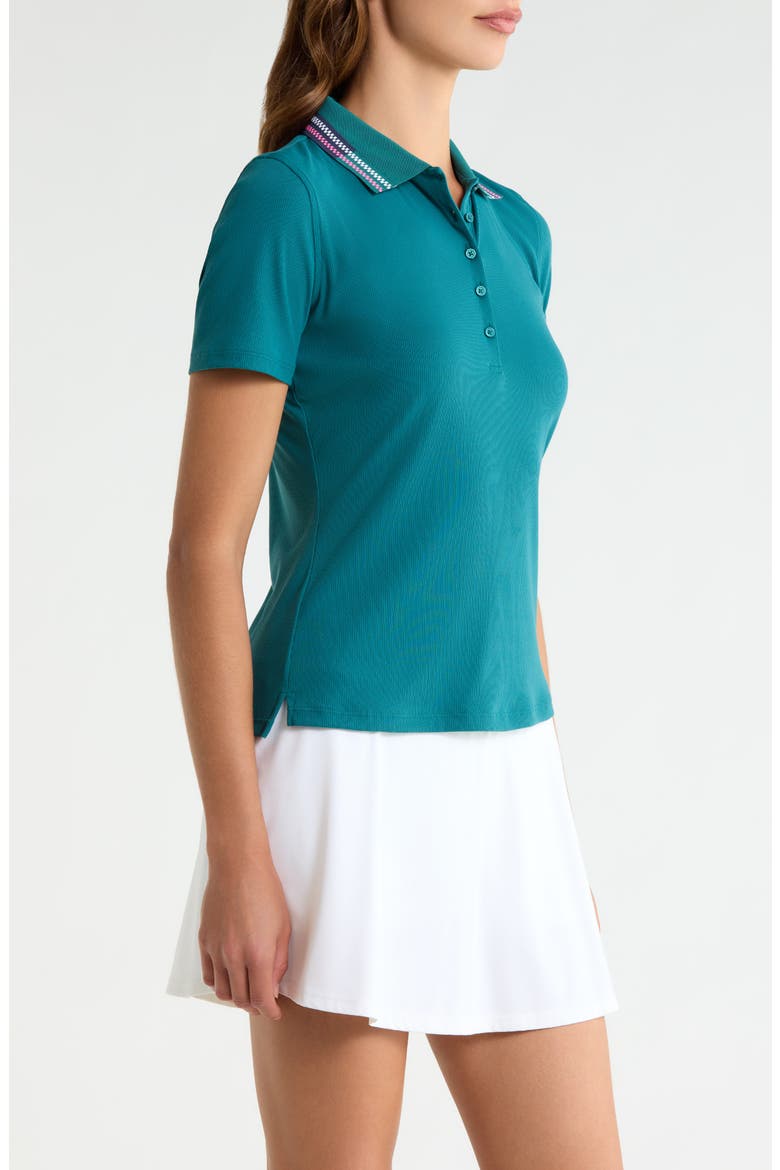Tech Nylon Rib Polo, Alternate, color, MARINE TEAL