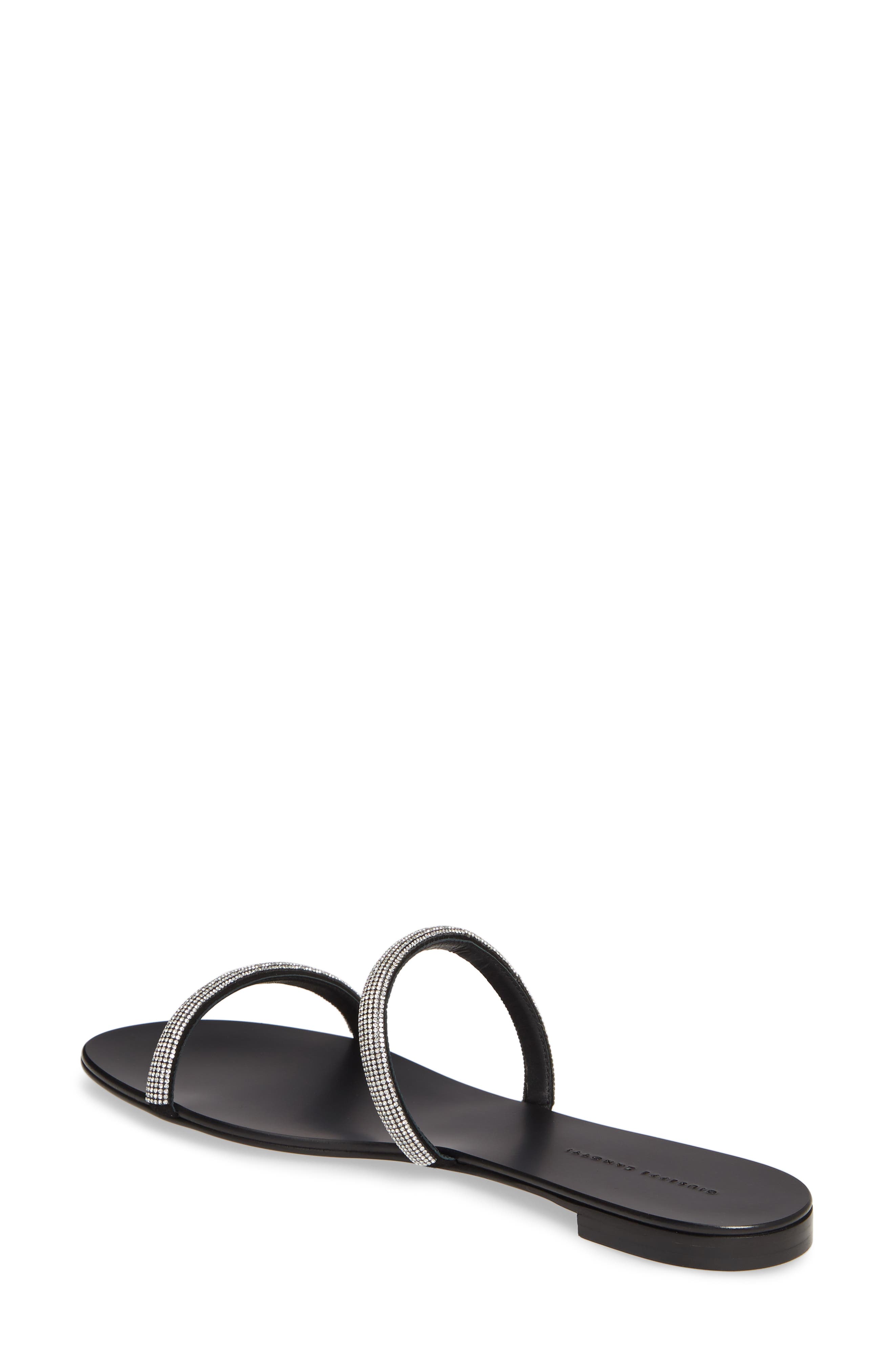 Giuseppe Zanotti Embellished Double Band Slide Sandal, Alternate, color, 