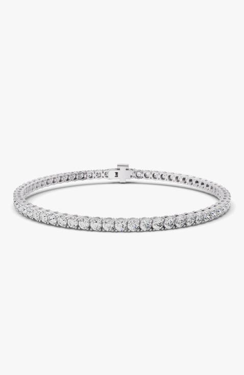 14K Gold Lab Diamonds 3 Carats Tennis Bracelet