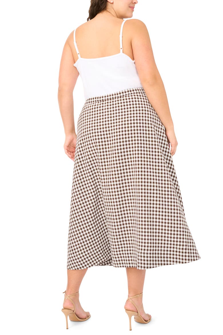 Pull On Midi Skirt, Alternate, color, CHICORY COFFEE