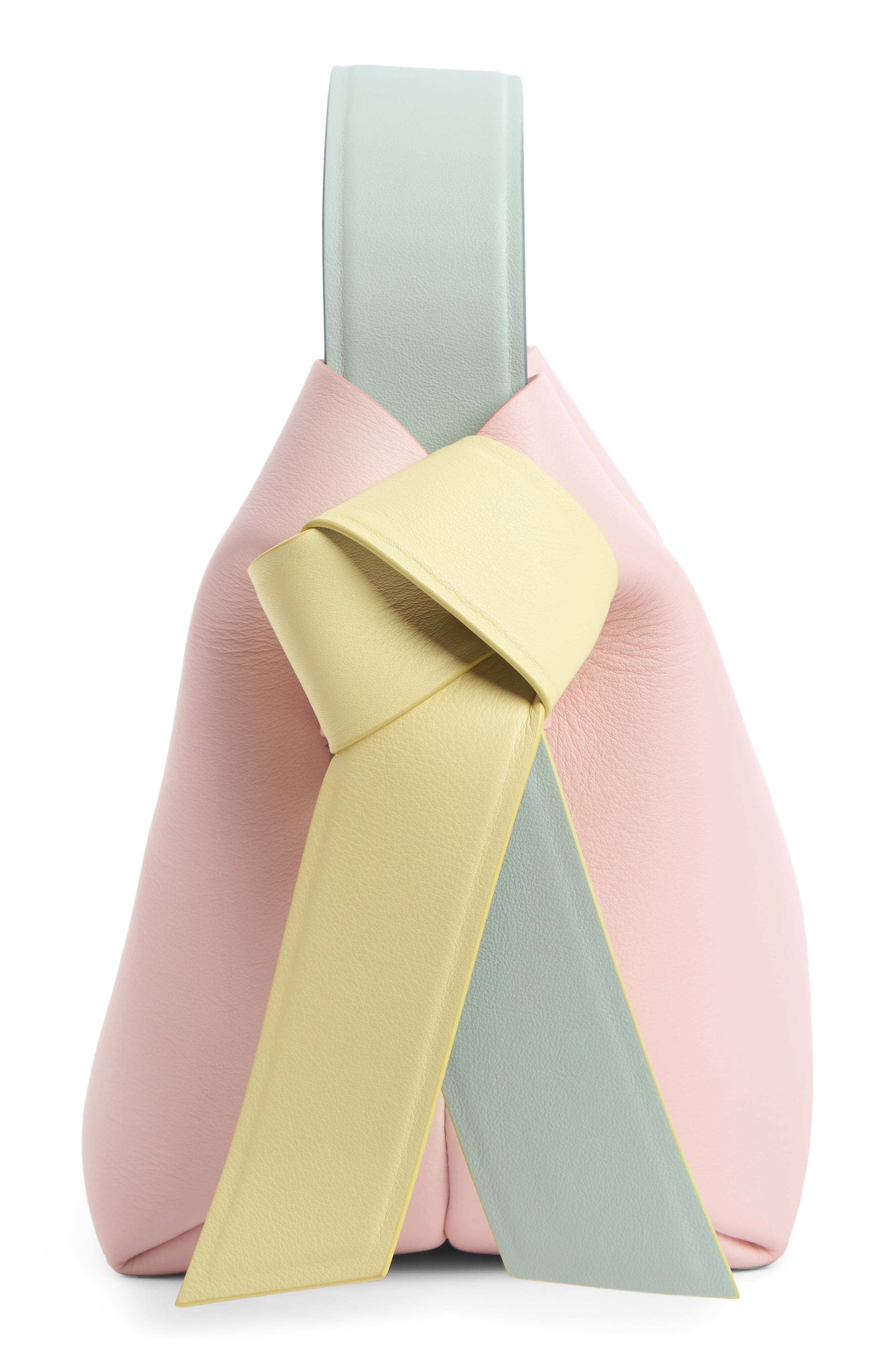 Acne Studios Mini Musubi Leather Top Handle Bag, Alternate, color, 