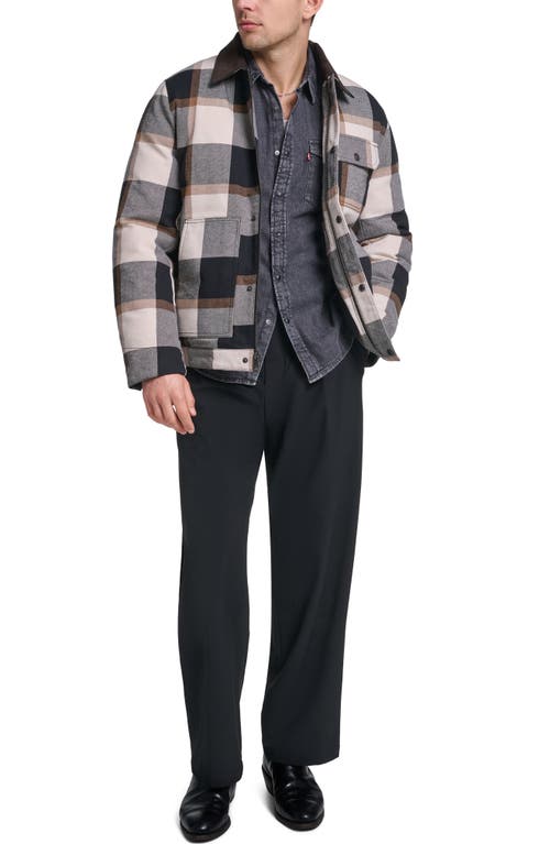 Levi's Quilted Work Jacket In Gray