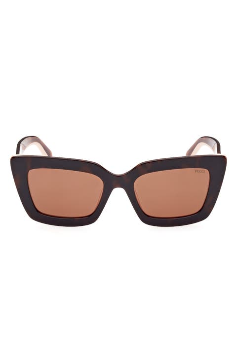 54mm Square Sunglasses