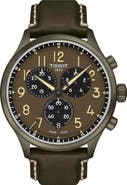 Tissot Chrono XL Chronograph Leather Strap Watch, 45mm