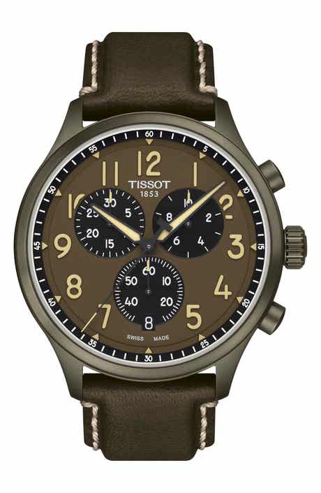Tissot Chrono XL Chronograph Leather Strap Watch, 45mm