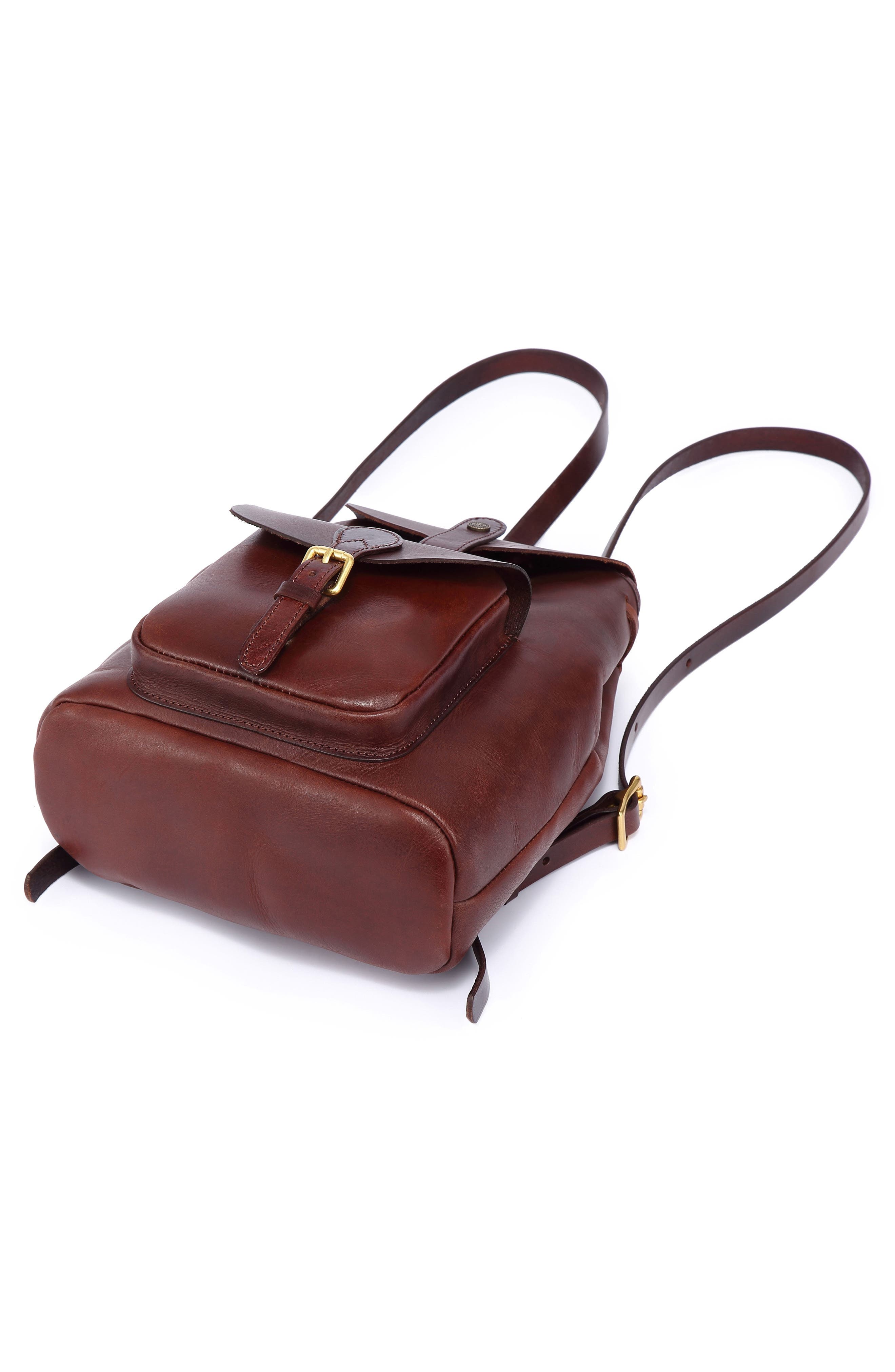 OLD TREND Isla Small Leather Backpack, Alternate, color, Brown