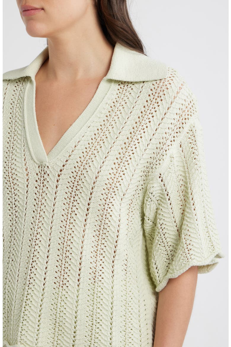 Fordeaux Polo Sweater, Alternate, color, GUAVA LEAF