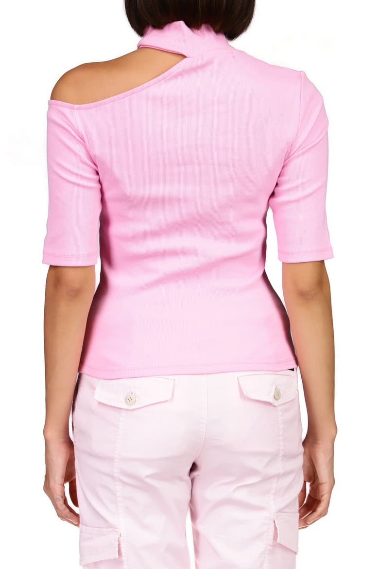 Half My Heart Cutout Turtleneck Knit Top, Alternate, color, PINK NO3