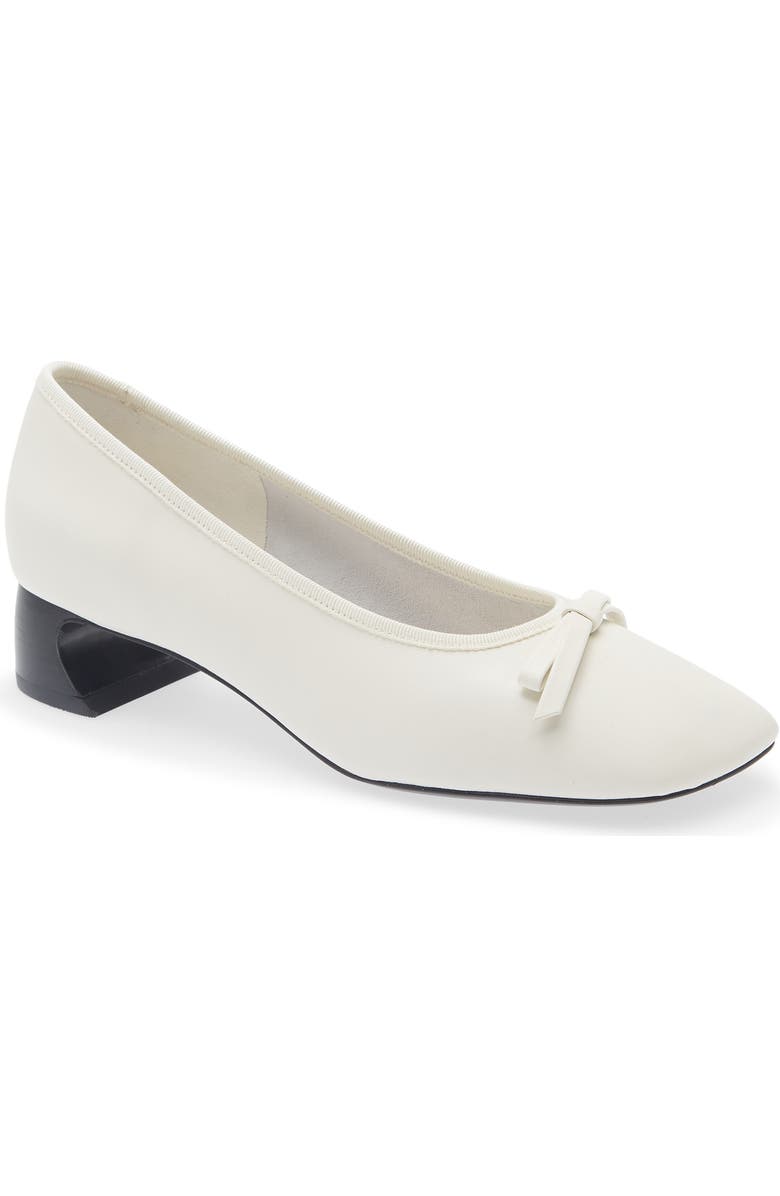 3.1 Phillip Lim Block Heel Ballerina Pump, Main, color, Antique White