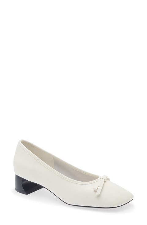 Block Heel Ballerina Pump (Women)