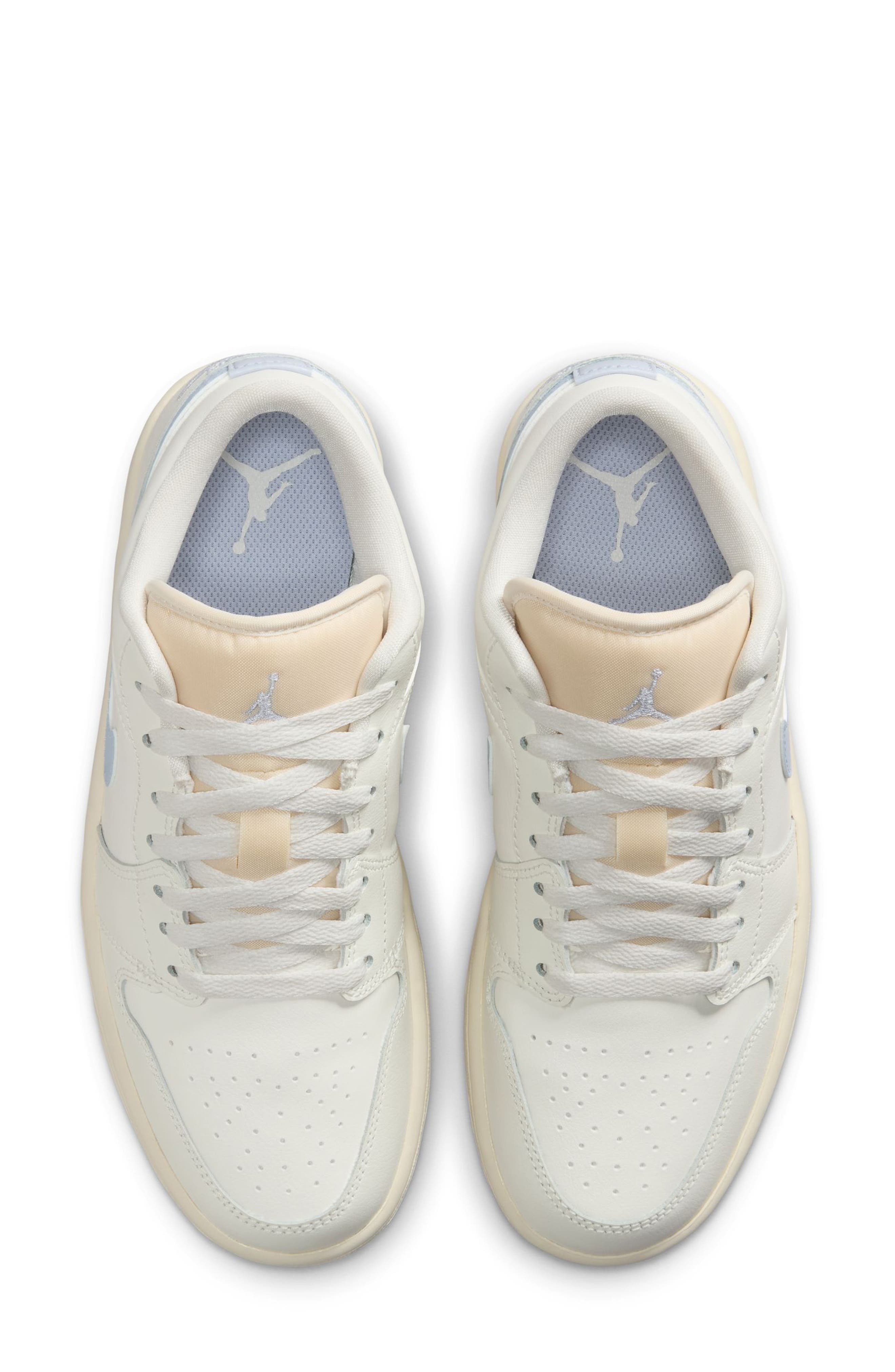 Air Jordan 1 Low Basketball Sneaker, Alternate, color, SAIL/ GHOST/ COCONUT MILK