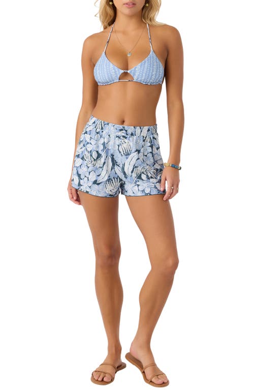 O'neill Cruising Floral Cover-up Shorts In Slate
