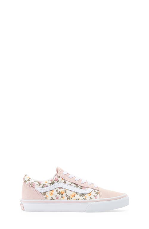 Vans Kids' Old Skool Romantic Floral Low Top Sneaker In Romantic Floral Pink/multi